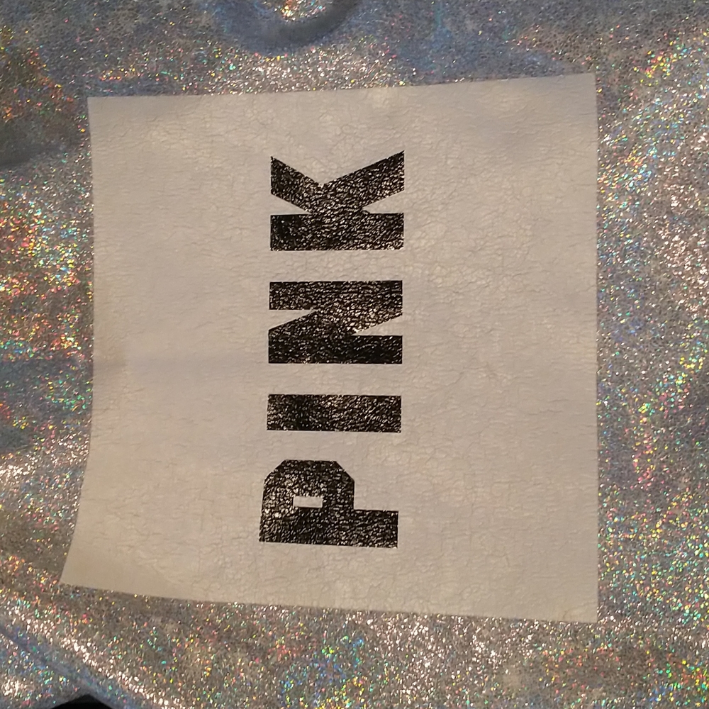 Vs Pink Silver//Metallic Drawstring Backpack - image 2